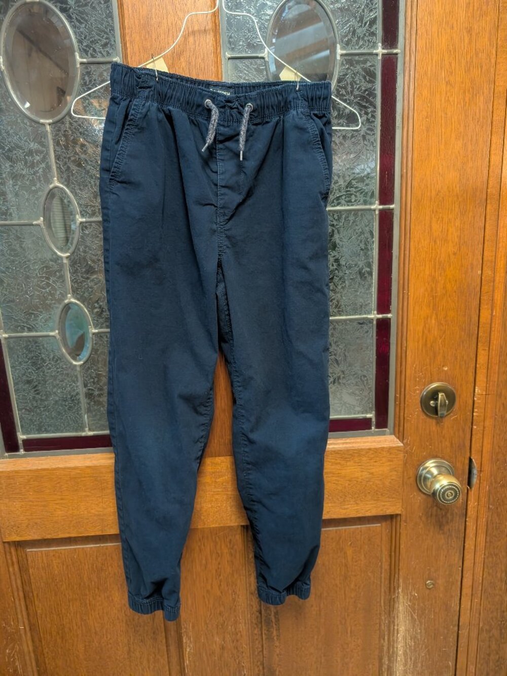 Boys navy jogger pants, size 10